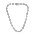 Invicta Elements Men's Iced out Cuban Chain Necklace, Silver
